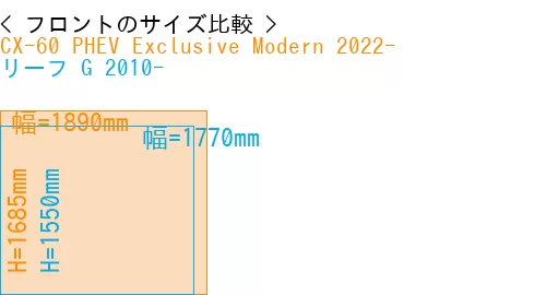 #CX-60 PHEV Exclusive Modern 2022- + リーフ G 2010-